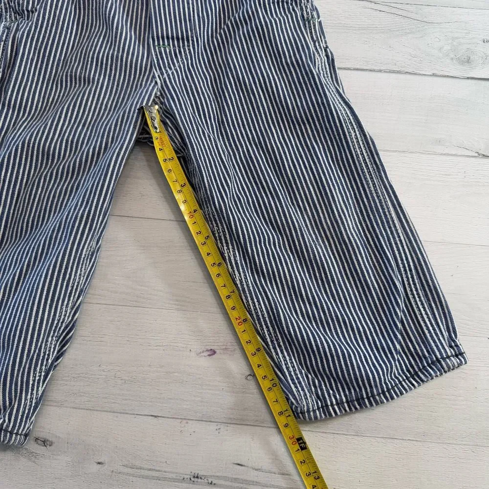 OshKosh B'Gosh vintage‎ railroad stripe toddler overalls